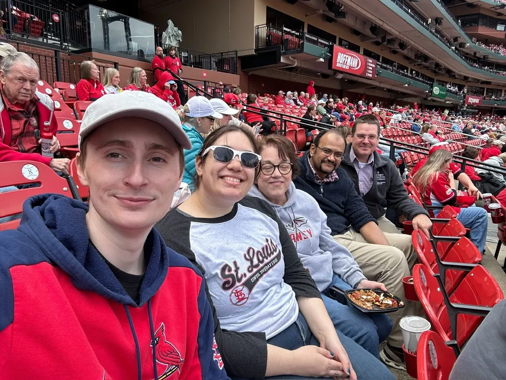 A Cardinals game with the Spencer lab